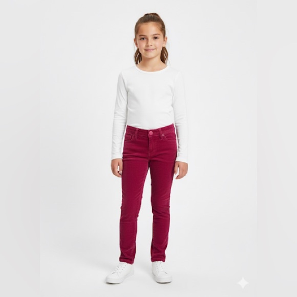 GapKids Skinny Fit Corduroy Pants - Girls Size 8 - Berry Pink